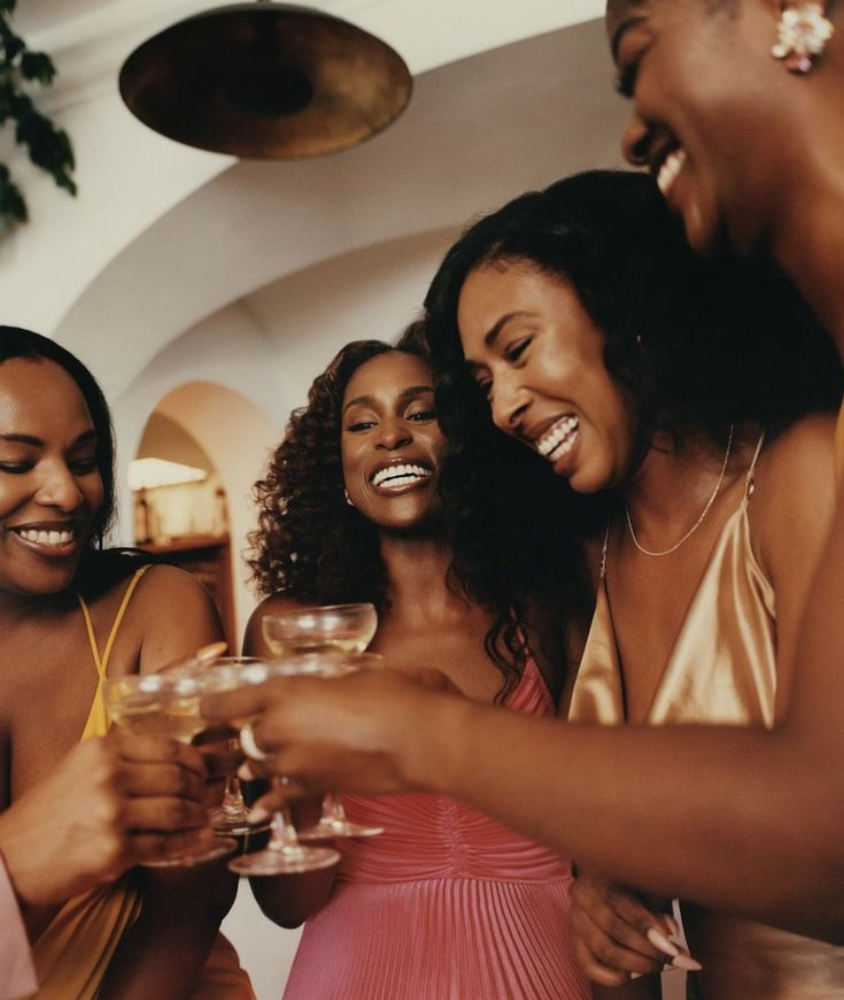 Smiling amazon women